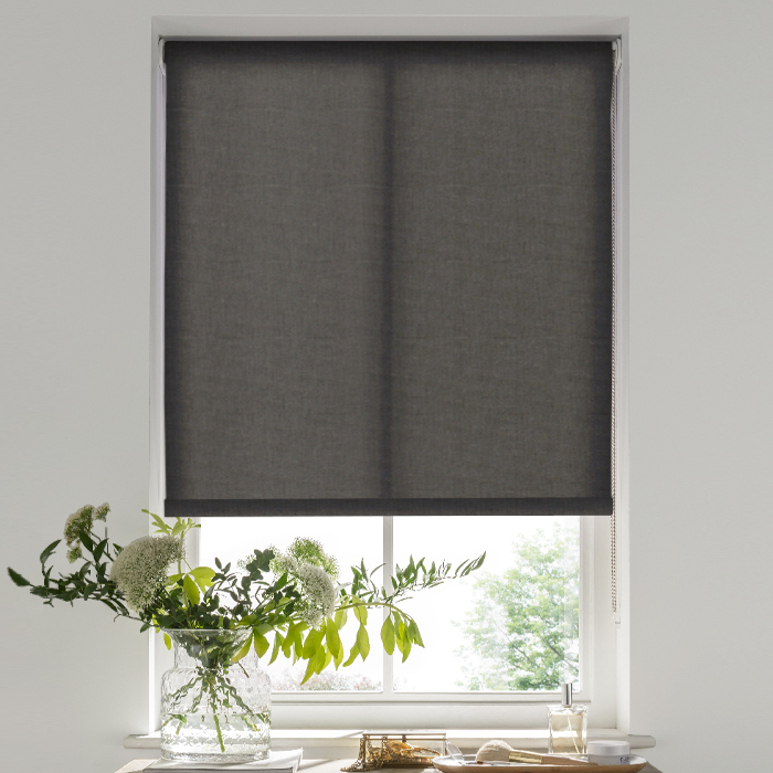 Palermo Black Electric Roller Blind