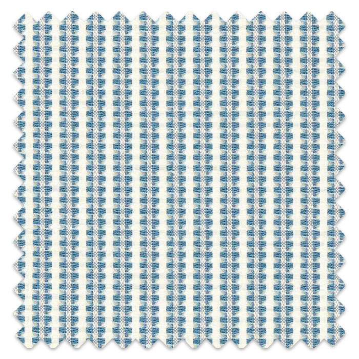 Swatch of Pepita Stripe Sky/Linen