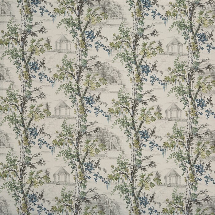 Made To Measure Curtains Arboretum Lemon Grass Flat Image
