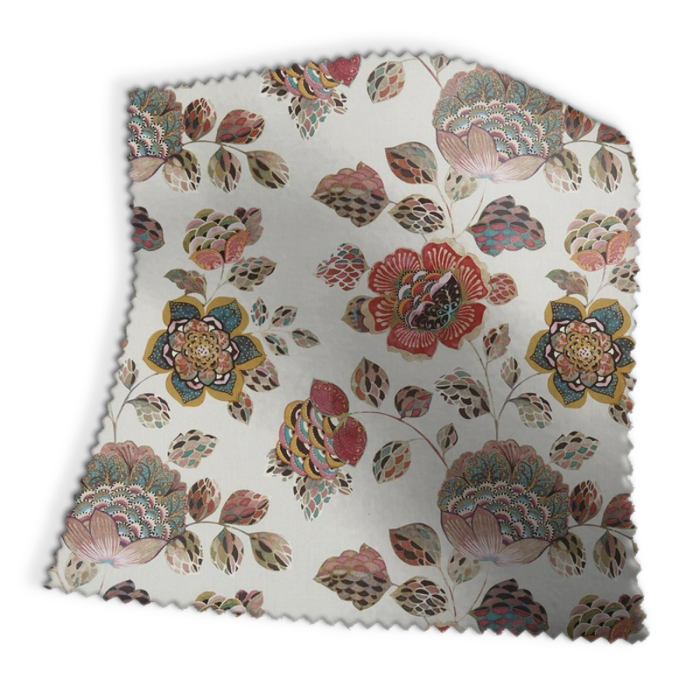 Made To Measure Curtains Tambora Coral Swatch