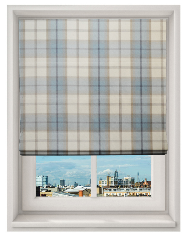 Balmoral Sky Made To Measure Roman Blind