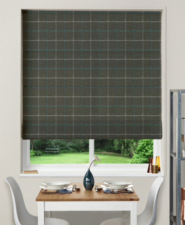 Made To Measure Roman Blind Bamburgh Azure