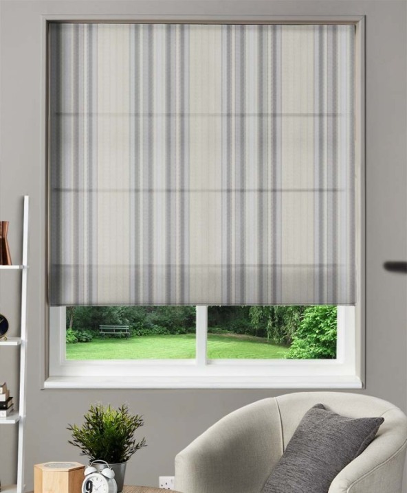 Made to Measure Roman Blind Braemar Pebble 1