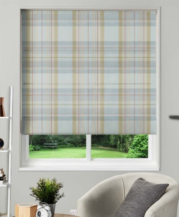 Made To Measure Roman Blind Cairngorm Duckegg 1