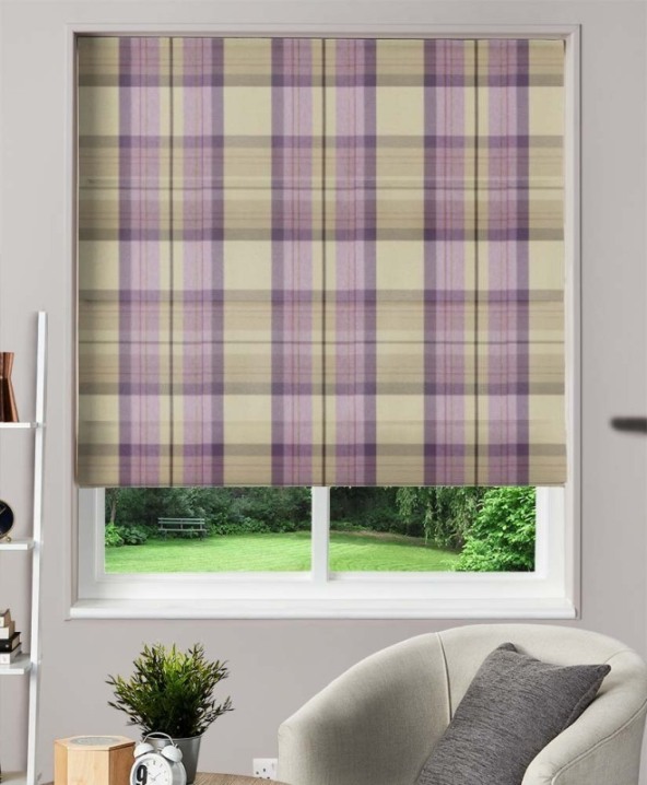 Made To Measure Roman Blind Cairngorm Thistle 1