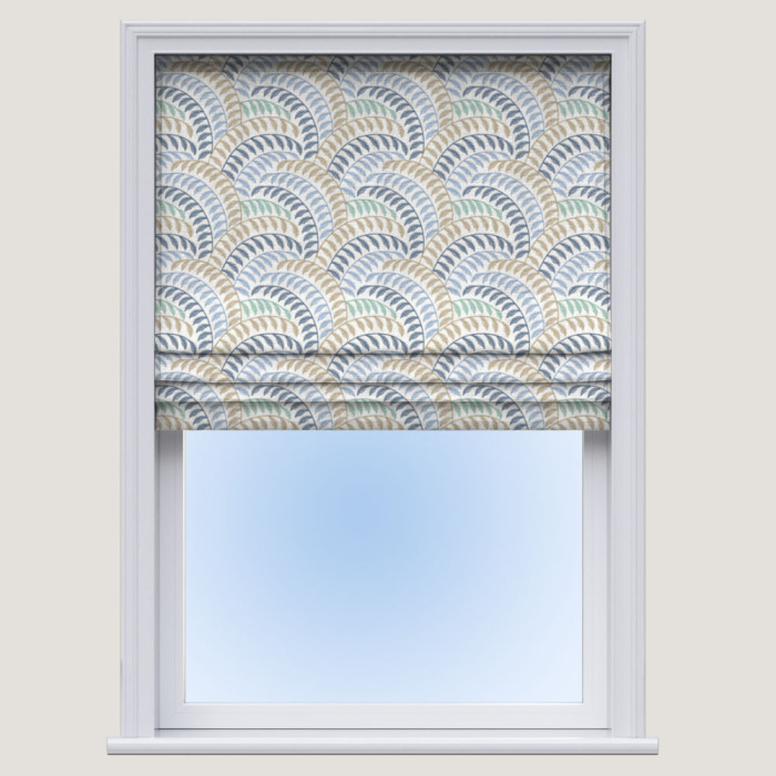 Made To Measure Roman Blind Cavallo Blue
