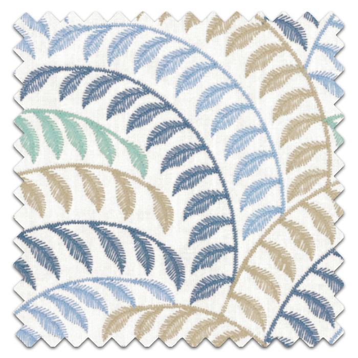 Made To Measure Roman Blind Cavallo Blue Fabric Sample