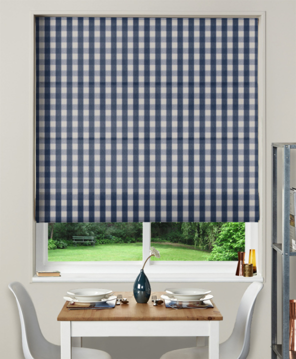 Made To Measure Roman Blind Coniston Navy 2