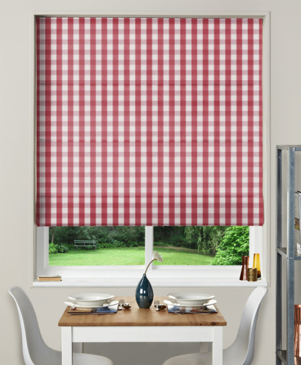 Made To Measure Roman Blind Coniston Red 2