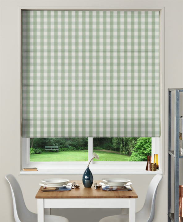 Made To Measure Roman Blind Coniston Sage 2