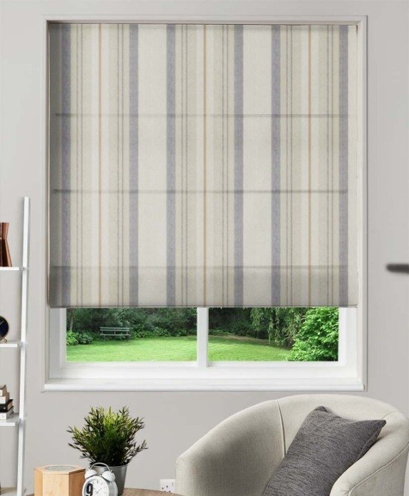 Made To Measure Roman Blind Glenfinnan Oatmeal 1