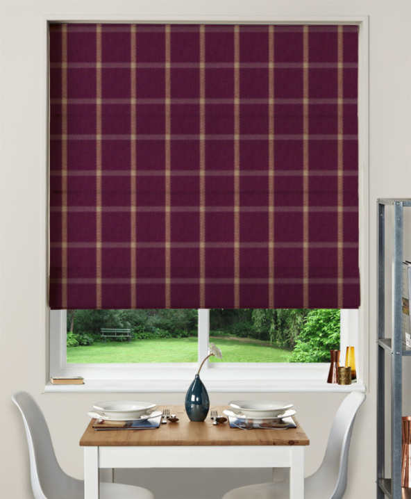 Made To Measure Roman Blind Halkirk Thistle 1