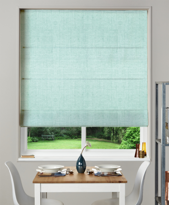 Made To Measure Roman Blind Henley Azure 1