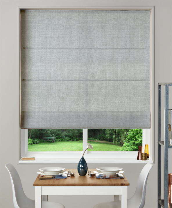 Made To Measure Roman Blind Chambray 1