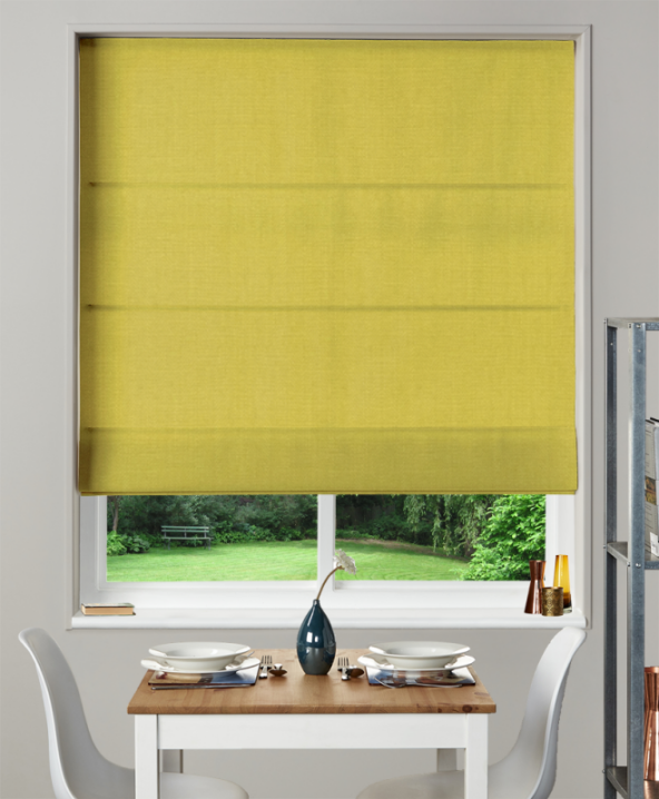 Made To Measure Roman Blind Henley Citrus 1