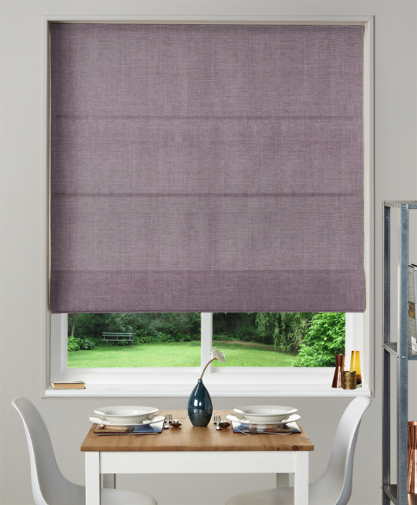 Made To Measure Roman Blind Henley Heather 1