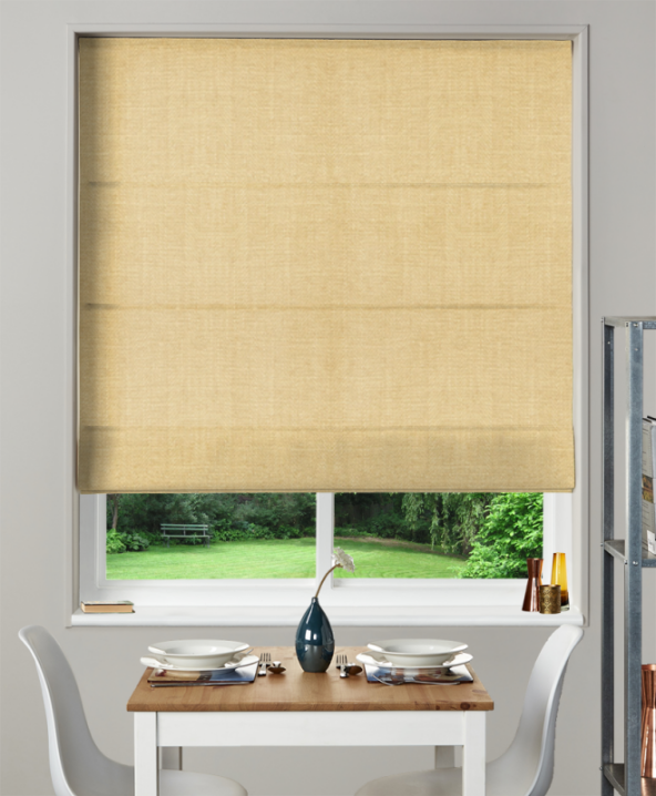 Made To Measure Roman Blind Henley Honey 1