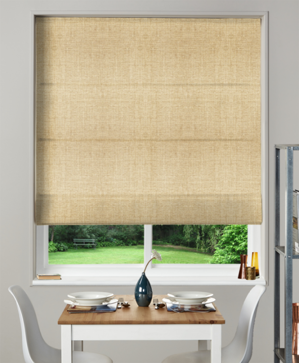 Made To Measure Roman Blind Henley Straw 1