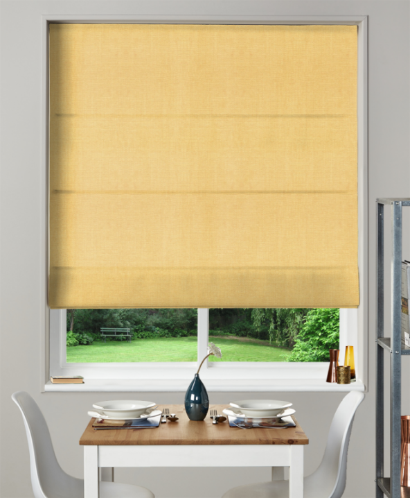 Made To Measure Roman Blind Henley Sunflower 1