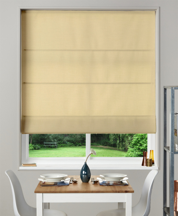 Made To Measure Roman Blind Nantucket Butter 1