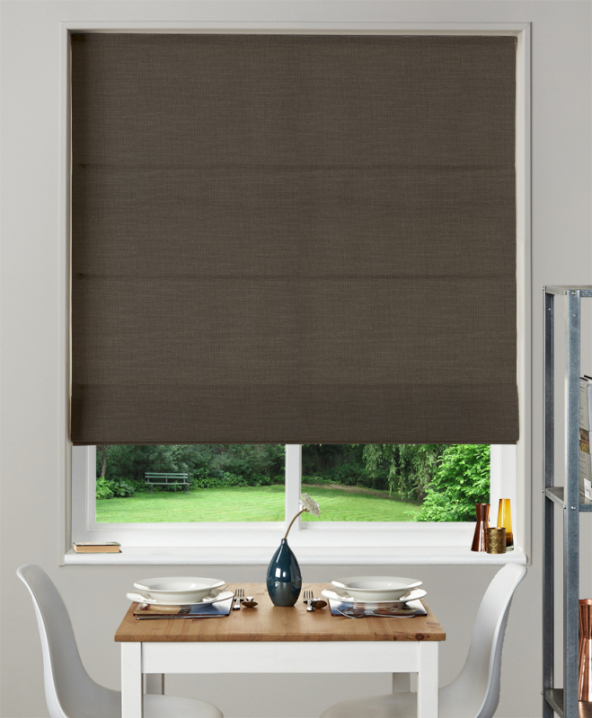 Made To Measure Roman Blind Nantucket Espresso 1