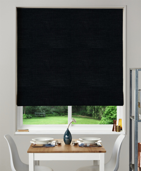 Made To Measure Roman Blind Nantucket Licorice 1