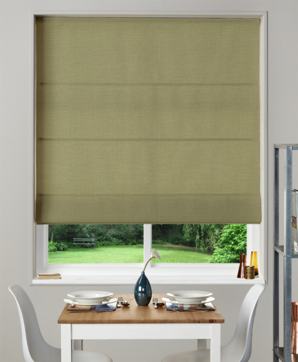 Made To Measure Roman Blind Nantucket Olive 1