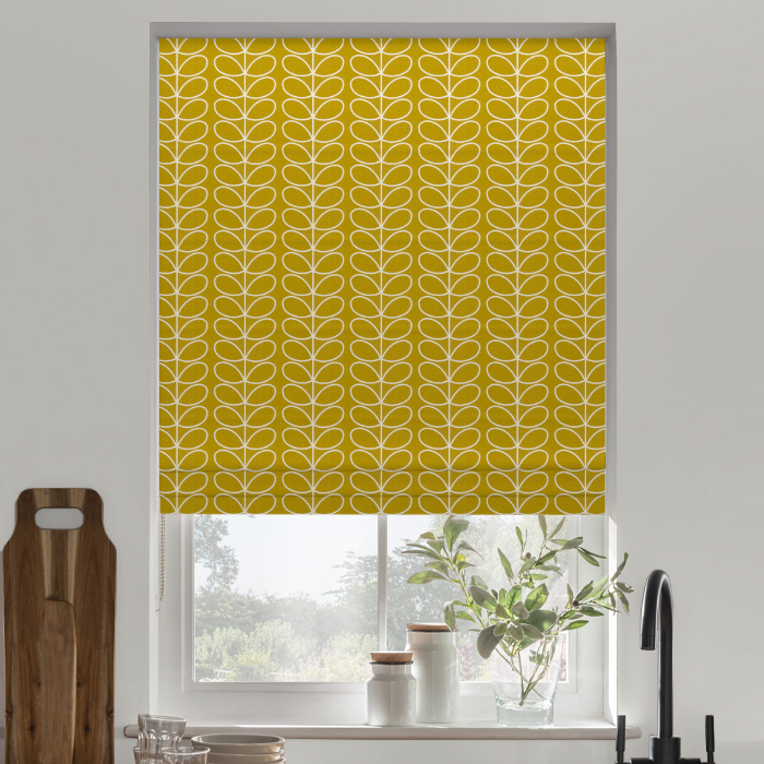 Roman Blind in Linear Stem Dandelion