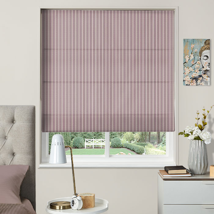 Pencil Stripe Acanthus Roman Blind