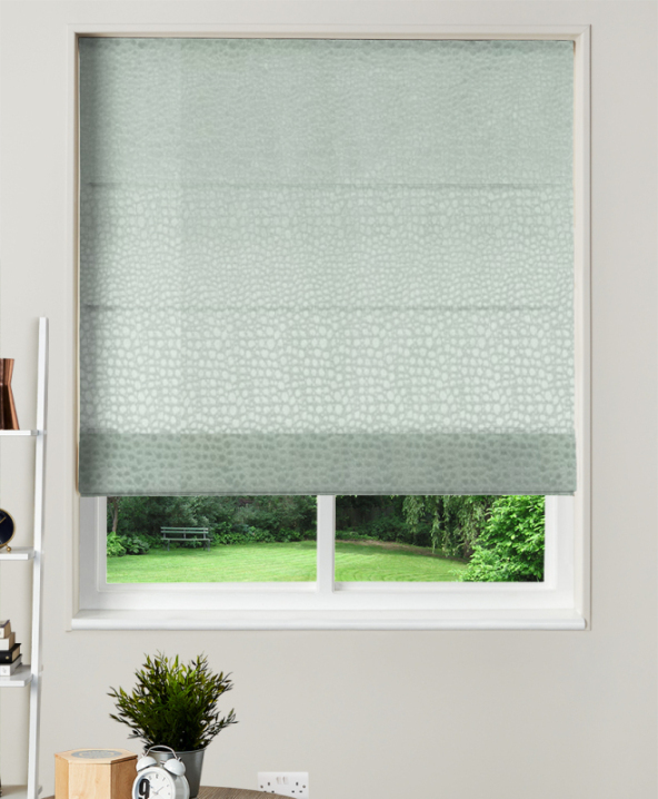 Made To Measure Velvet Roman Blind Pulse Mineral