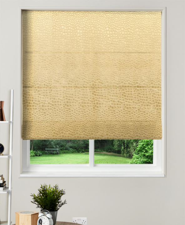 Made To Measure Velvet Roman Blind Pulse Pistachio 1