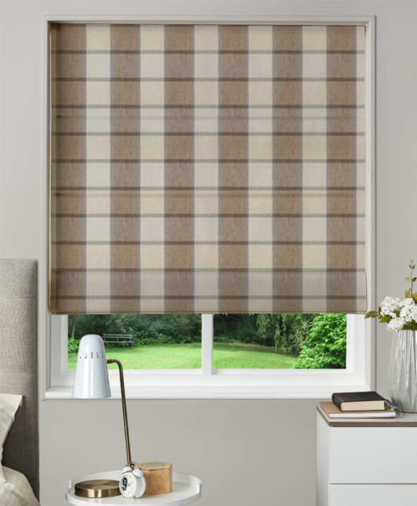 Made To Measure Roman Blind Solway Bracken 1