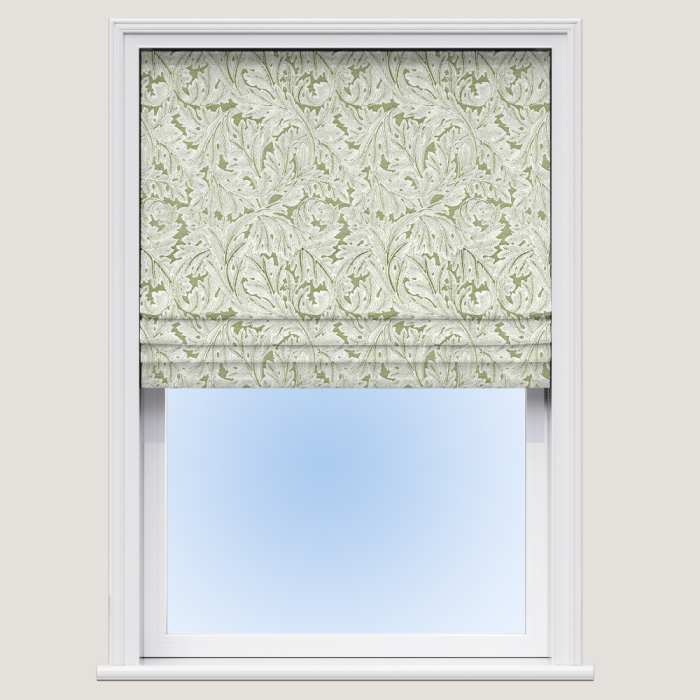 Roman Blind in Acanthus Weave Sage