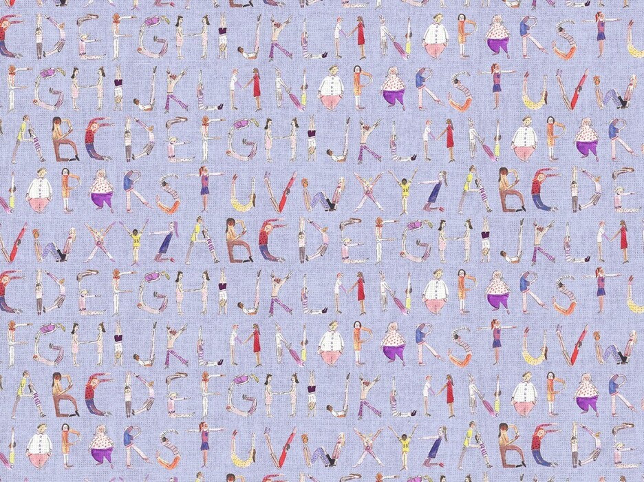 Image of Alphabet people lilac by Voyage