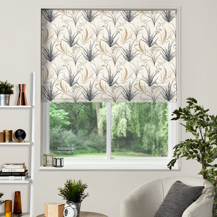 Roman Blind in Annika Ochre by iLiv