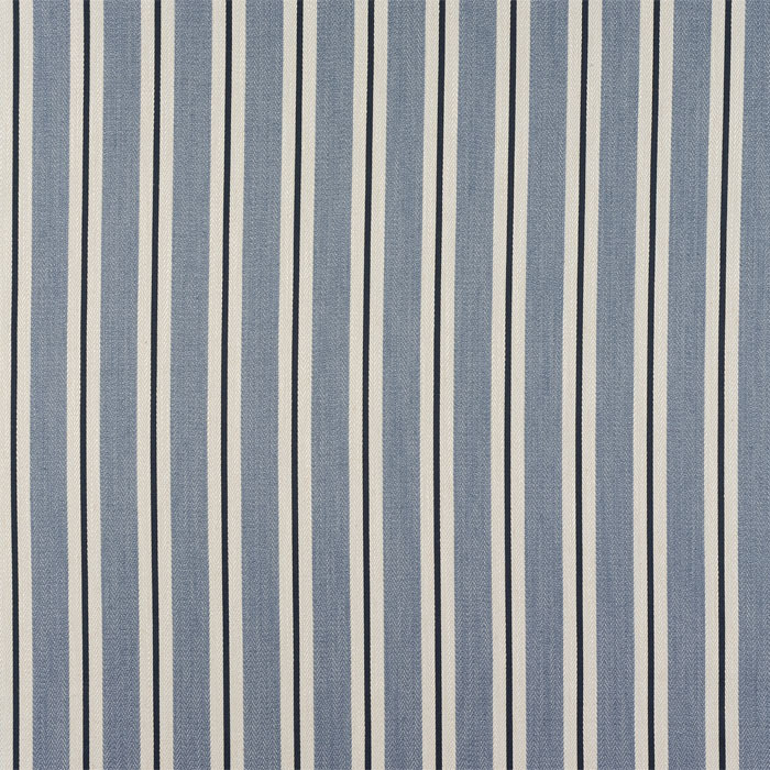 Arley Stripe Denim Fabric by Porter And Stone
