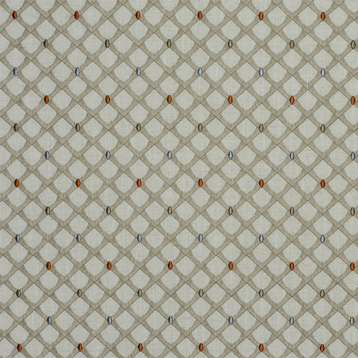 Arlington Burnt Orange Fabric by Porter And Stone