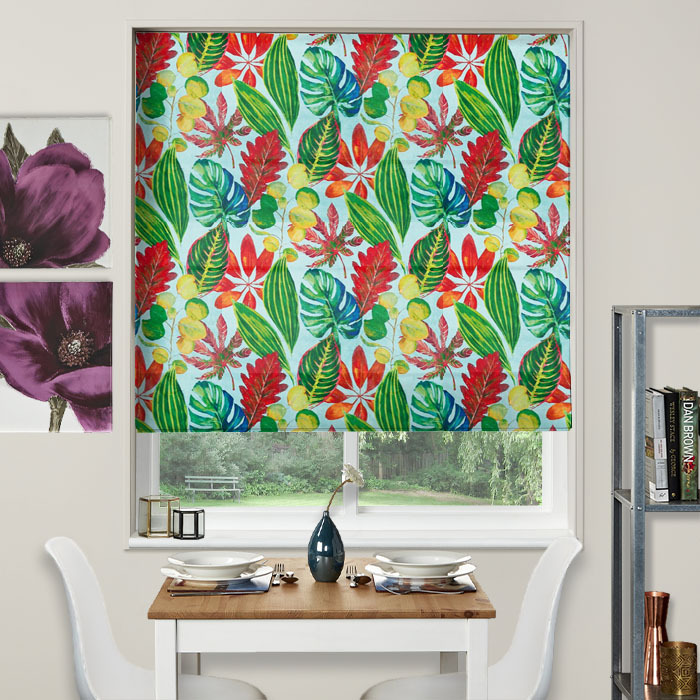 Roman Blind in Bahamas Watermelon