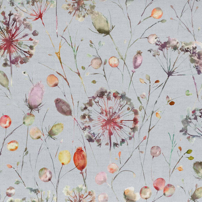 Boronia Boysenberry Celeste Fabric by Voyage