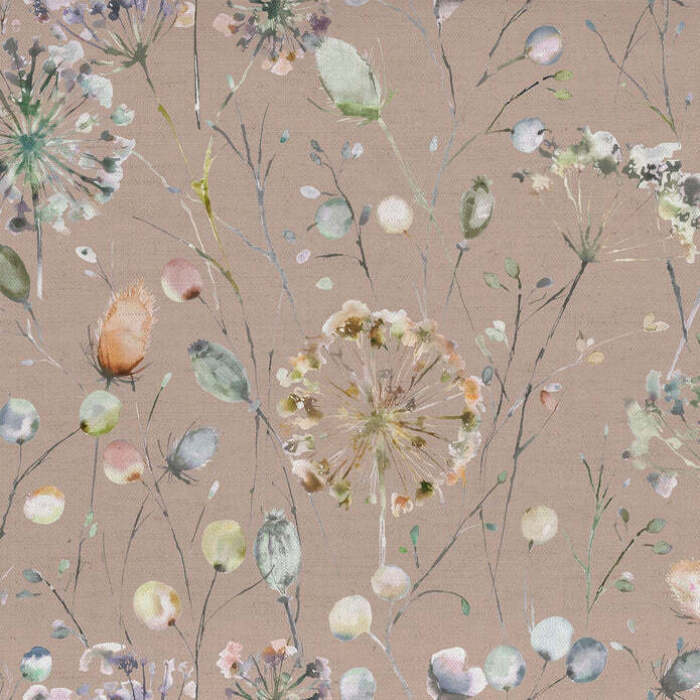 Boronia Coral Cloud Apricot Fabric by Voyage