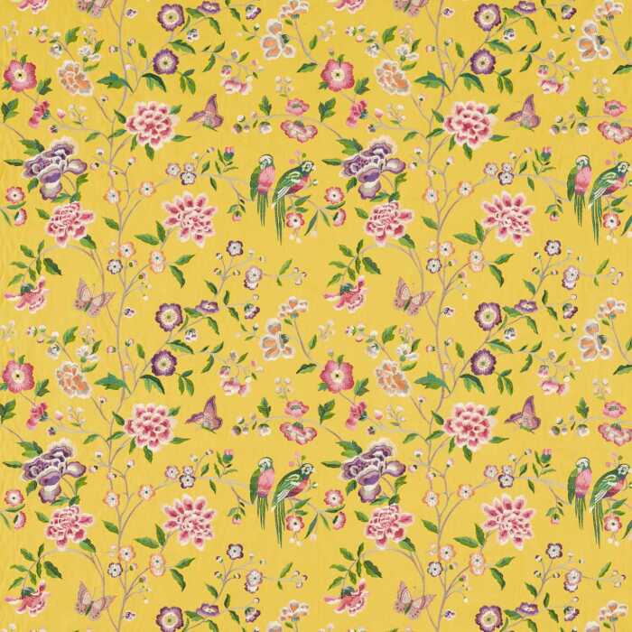 Chinoiserie Hall Papavera Fabric by Sanderson