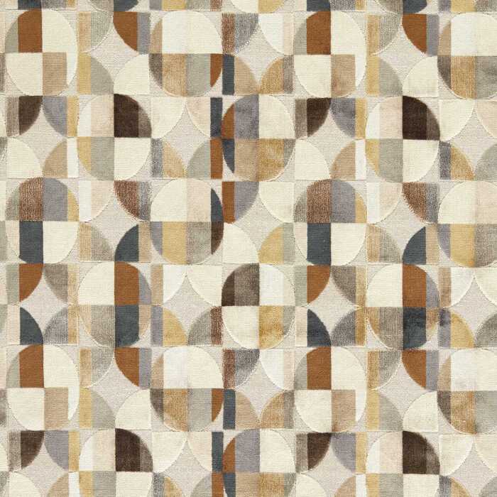 Delaunay Natural Fabric by Clarke And Clarke