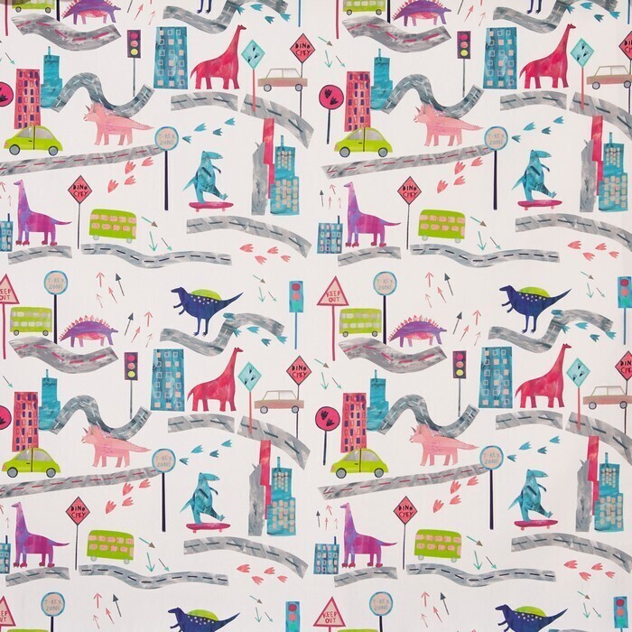 Image of dino city rainbow by Prestigious Textiles
