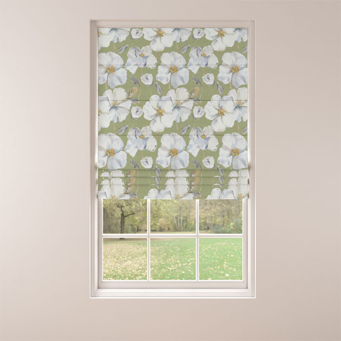 Roman Blind in Embleton Sage by Belfield Home
