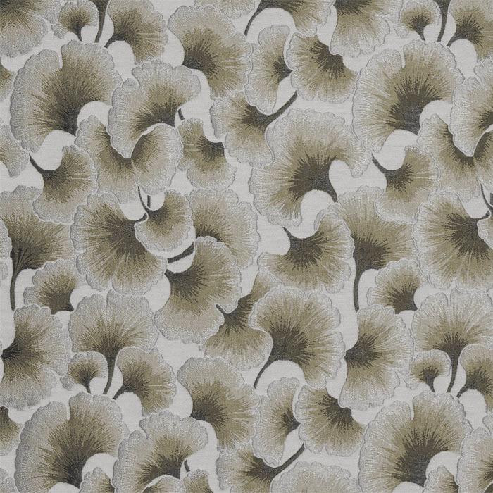 Gingko Grey Fabric by Porter And Stone