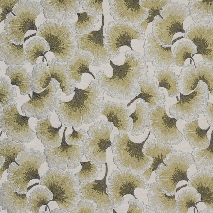 Gingko Olive Fabric by Porter And Stone