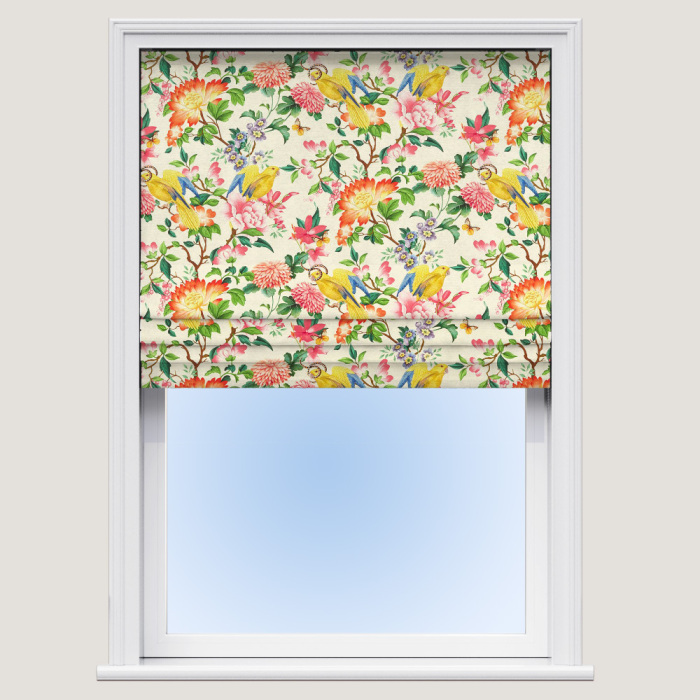 Made To Measure Roman Blinds Golden Parrot Ivory