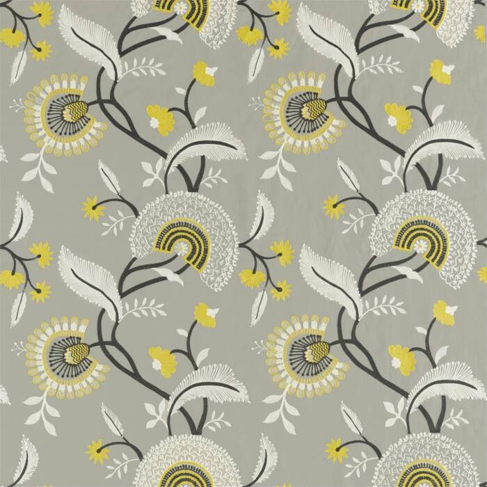 Hakimi Ash Grey Fabric by Sanderson