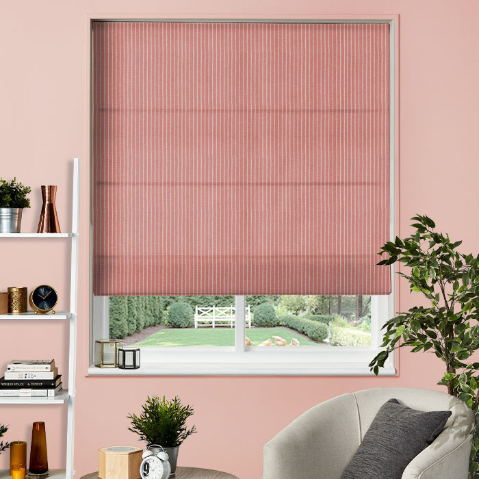 Roman Blind in Hartford Raspberry by iLiv