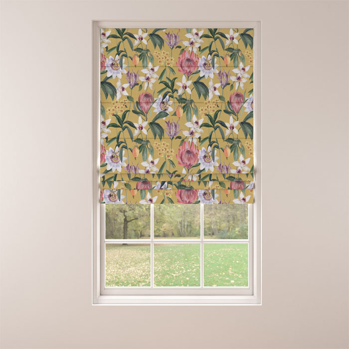 Roman Blind in Havana Ochre by Belfield Home